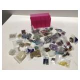 Jewelry making beads in small container