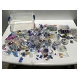 Jewelry making beads and more In small tote