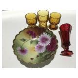 Miscellaneous glassware items
