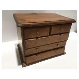 Wood homemade jewelry box