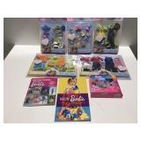 Barbie clothes and books