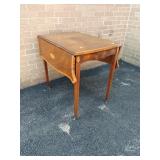 Mahogany Inlaid Drop Leaf Table Mahogany Inlaid Drop Leaf Table