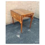 Mahogany Inlaid Drop Leaf Table