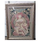 Mucha Decorated Poster Image 32"x43"