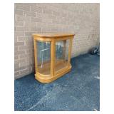 Pulaski Oak Illuminated Curio 29.5:Hx32"Wx11"D Pulaski Oak Illuminated Curio 29.5:Hx32"Wx11"D