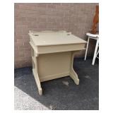 Painted Davenport Writing Desk & Chair