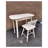 Painted Vanity & Chair Painted Vanity & Chair