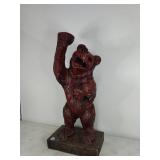 Bear Stand Resin Split on Side of Bear Bear Stand Resin Split on Side of Bear