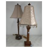 (2) Column Table Lamps (2) Column Table Lamps