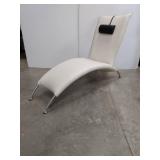 Iker Leather Chaise, 69" long