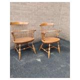 Pr Ethan Allen Windsor Chairs Normal Use Pr Ethan Allen Windsor Chairs Normal Use
