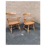 Pr Ethan Allen Windsor Chairs Normal Use