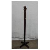 Wood Hat/Coat Rack 69"H