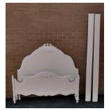 White Painted Double Bed, Foot Part Loose White Painted Double Bed, Foot Part Loose