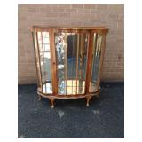 Deco Curio Mirrored Back, 2 Glass Shelves Deco Curio Mirrored Back, 2 Glass Shelves