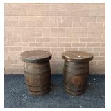 PR Strapped Barrel Stools 18.5"H