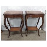 Pr. French Prov. Style Side tables, Pr. French Prov. Style Side tables,