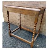 Twisted Leg Table, finish issue 26"Hx23"Wx17"D Twisted Leg Table, finish issue 26"Hx23"Wx17"D