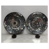 Pr. Mirrored Wall Sconces Pr. Mirrored Wall Sconces