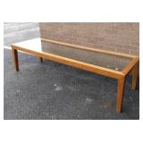 MCM Glass Top Coffee Table MCM Glass Top Coffee Table