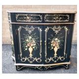 Floral Decorated Hall Table, scratches & Dings