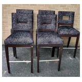5 Contemporary Bar Stools, 47H 5 Contemporary Bar Stools, 47H