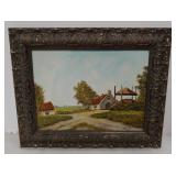 O/C cottage scene