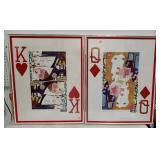 King of hearts & Queen of diamons prints