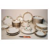 Lot of asrtd. gold trimmed Noritake & Nippon china