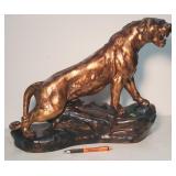 Snarling panther