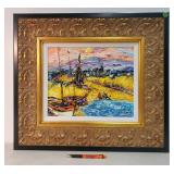 Enhanced print on canvas "Van Gogh o Le Leche"