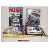 Lot of train/locomotives books & steam train DVD