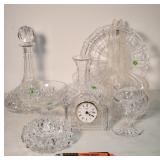 Lot of crystal & Waterford candle holder