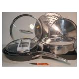 Calphalon & All-Clad pots/pans, and thermometer