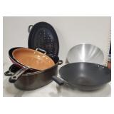 Misc. cookware, non-stick enamel roaster