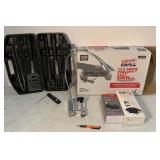 Table grill, tools, light, & lot