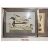 2 framed decoy prints