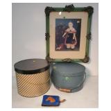 Bot lot - hat box, wallet, & lot
