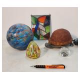 Turtle lamp & lot