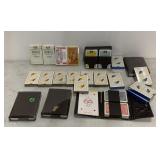 Lot of sealed advertising playing cards