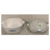 2 Corningware dishes w/lid