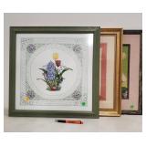3 framed pcs.