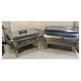 2 commercial rectangular chafing dishes