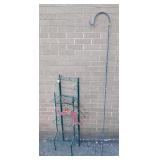 Garden harp & folding garden rack