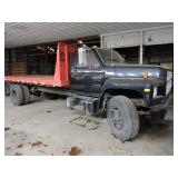 1980 Ford-700 Dump Truck, 17-1/2 Steel Bed, Twin Hoist, 73,594 Miles!