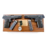 Cased & Engraved Colt 1908 Presentation Pistols Cased & Engraved Colt 1908 Presentation Pistols