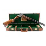 Angelo Bee Engraved SKB 585 O/U 12ga Shotgun Angelo Bee Engraved SKB 585 O/U 12ga Shotgun