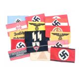 16 German WWII Third Reich Arm Bands 16 German WWII Third Reich Arm Bands