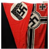 Two WWII German Third Reich Flags Two WWII German Third Reich Flags