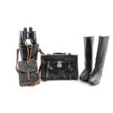 German WWII Third Reich Leather Group German WWII Third Reich Leather Group